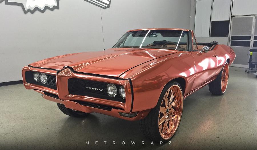 Pontiac GTO Arlon Copper Chrome by MetroWrapz on Forgiato Wheels '2016
